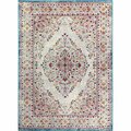 Bashian 7 ft. 6 in. x 9 ft. 6 in. Dakota Collection Transitional Polypropylene Power Loom Area Rug, Ivory D113-IV-76X96-MH702